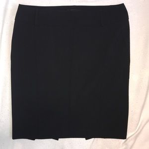 Express Black Career Skirt - Leopard Print liner